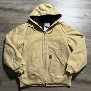 Vintage Tan Carhartt J130wet Jacket Size Medium
